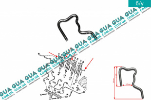 Фиксатор обратки / зажим форсунки ( защелка, крепёж, клипса, стопор ) 1 шт.   