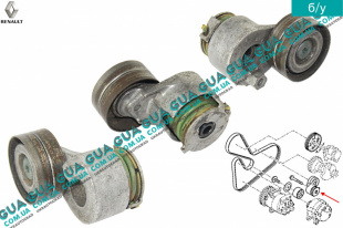 Натяжной механизм ремня генератора ( Натяжная планка / ролик / натяжитель )   