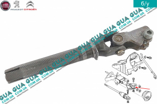 Рулевой вал верхняя часть ( кардан ) Peugeot / ПЕЖО EXPERT 1995-2004 / ЭКСПЕРТ 95-04 1.9D (1868 куб.см.)