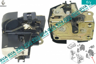 Замок передней левой двери электрический    