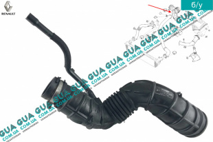 Патрубок воздушного фильтра  от расходомера к турбине   