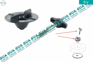 Болт / винт крепления запаски ( кронштейн )   