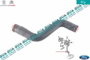 Трубка обратки масла с турбины ( слива масла )   