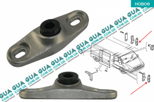 Направляющая втулка / упор боковой сдвижной двери ( фиксатор ) 1шт.   