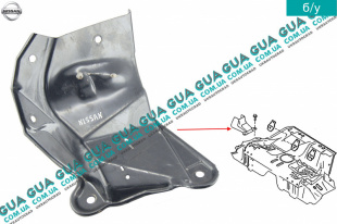 Защита заднего амортизатора ( правая ) Nissan / НИССАН ALMERA N16 / АЛЬМЭРА Н16 2.2 DCI ( 2184 куб.см.)