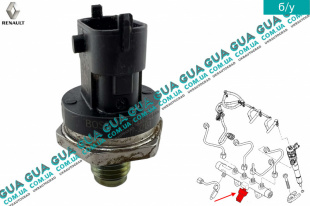 Датчик давления топлива ( Датчик давления топлива в рейке / Редукционный клапан ) (ТНВД BOSCH)   