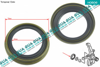 Сальник передней ступицы 56x76x6x12 Mitsubishi / МИТСУБИСИ L200 1996-2006 / Л200 96-06 2.5TD 4WD (2477 куб.см.)