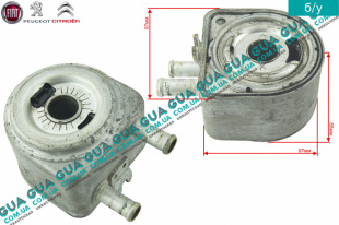 Масляный радиатор ( масляный охладитель / теплообменник ) алюминий   