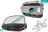 Вкладыш зеркала заднего вида нижний правый