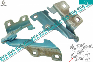 Петля капота левая   