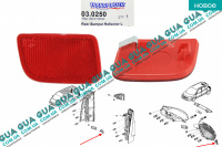 Отражатель заднего бампера ( катафот  левый )