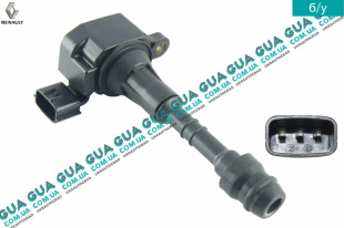 Катушка зажигания Renault / РЕНО VEL SATIS / ВЭЛ САТИС 3.5 V6 (3498 куб. см)