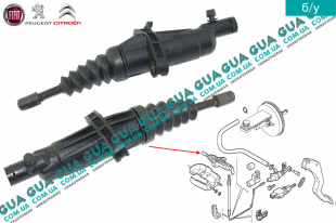 Рабочий цилиндр сцепления   