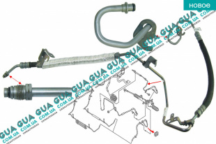 Шланг / патрубок гидроусилителя руля к рейке ( трубка высокого давления ГУРа )   