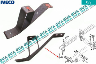 Кронштейн крепления бампера правый   