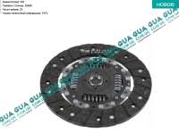 Диск сцепления ( фередо ) ( 242 мм ) Ford / ФОРД TRANSIT 1985-2000 / ТРАНЗИТ 85-00 2.5D (2496 куб.см.)