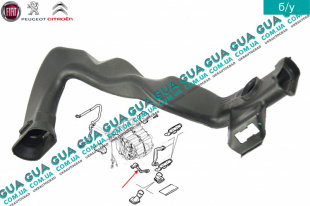 Воздуховод отопителя / печки салона ( воздушный канал )   