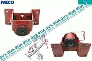 Кронштейн задний крепления рессоры ( спарка )   