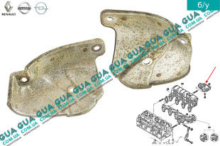 Термозащита выпускного коллектора ( термозащитный экран )   