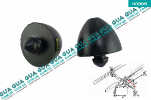 Отбойник / подушка передняя рычага верхняя 1 шт..   