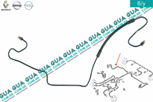 Трубка тормозной системы задняя правая   