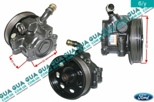 Насос гидроусилителя руля ( ГУР / гидроусилитель руля 6 ручейков )     