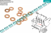 Уплотнительное кольцо форсунки ( прокладка / шайба 1 шт. )