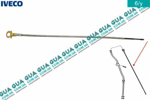 Щуп уровня масла (Трубка масляного щупа)(рабочая длина 735мм.)   