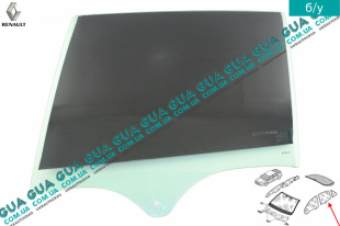 Стекло двери задней левой универсал   