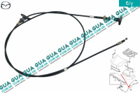 Трос открытия капота L 280 мм Mazda / МАЗДА 323 F 1998-2004 2.0 TD (1998 куб.см.)