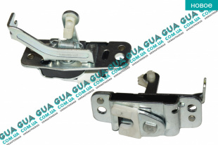 Замок боковой правой сдвижной двери верхний ( лягушка / защелка / флажок )   