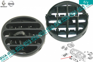 Дефлектор / воздушная заслонка обдува кабины   