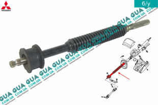 Рулевой вал верхняя часть Mitsubishi / МИТСУБИСИ PAJERO IV 2006- / ПАДЖЕРО 4 06- 3.2DI-D (3200 куб.см.)