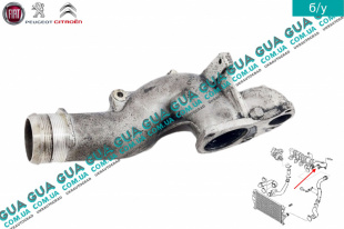 Патрубок / трубка интеркулера ( от интеркулера к впускному коллектору )    