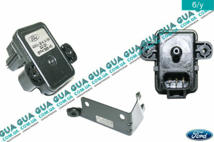 Датчик давления наддува воздуха Мапсенсор Ford / ФОРД FIESTA 2000- / ФИЕСТА 00- 1.8DI (1753 куб.см.)