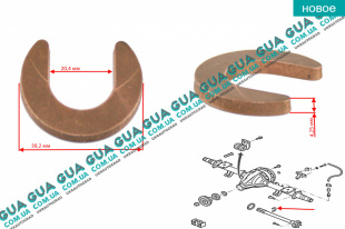 Шайба стопор задней полуоси ( установочная шайба редуктора моста )   