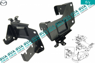 Кронштейн крепления блока АБС / ABS Mazda / МАЗДА 323 F 1998-2004 1.8 16V (1840 куб.см. ) 
