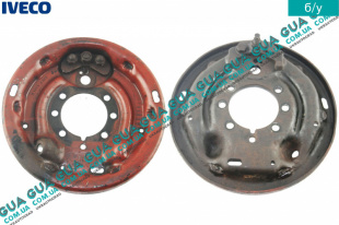 Защитный кожух тормозного барабана правый   