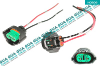 Фишка / разъем с проводами / лампочки фонаря противотуманной фари ( штекер цоколя противотуманки / патрона ПТФ автолампи H8 H11 H16 H27 ) 2 контакта