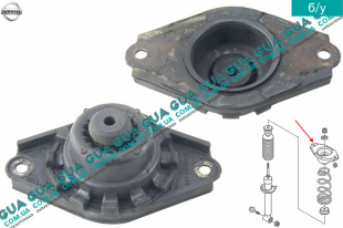 Опора / подушка амортизатора заднего ( проставка пружины верхняя ) Nissan / НИССАН ALMERA N16 / АЛЬМЭРА Н16 2.2 DCI ( 2184 куб.см.)