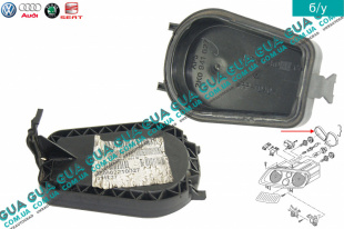 Крышка / заглушка фары левой ( дальний свет )   