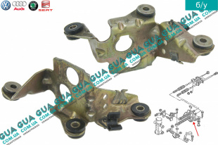 Кронштейн крепления троса переключения передач КПП    