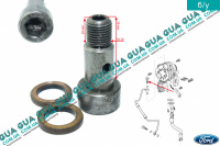 Пустотелый болт / винт турбины / турбокомпрессора  ( трубки подачи масла  ) М10