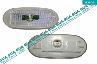 Фонарь боковой ( габарит / маркер / катафот ) белый LED   