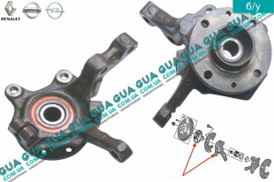 Поворотный кулак / цапфа правая с ступицей под ABS / АБС Z 21   