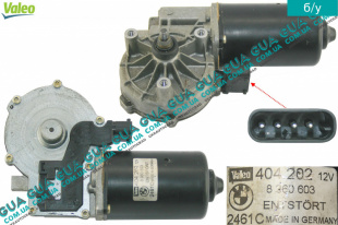 Моторчик стеклоочистителя ( электродвигатель дворников ) BMW / БМВ 5-series E39 1997-2003 520d ( 1951 куб. см.)