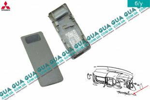 Декоративная накладка / заглушка панели блока предохранителей /  торпеды  ( левая ) Mitsubishi / МИТСУБИСИ PAJERO III 2000-2006 / ПАДЖЕРО 3 00-06 3.5 (3497 куб.см.)