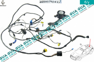 Электропроводка ( жгут проводов ) задней двери / ляди / крышки багажника лифтбек   