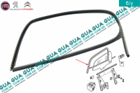 Уплотнитель наружный стекла задней правой двери
