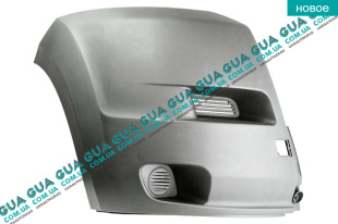 Клык бампера передний правый   